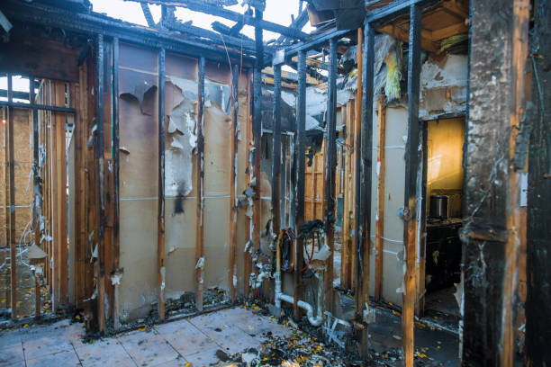 Professional Soot Cleanup technician working in Covington, VA